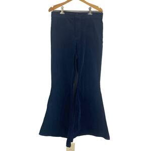 Chelsea & Violet Women Navy Corduroy Pants Size 30 Bell Bottoms Boho Hippie